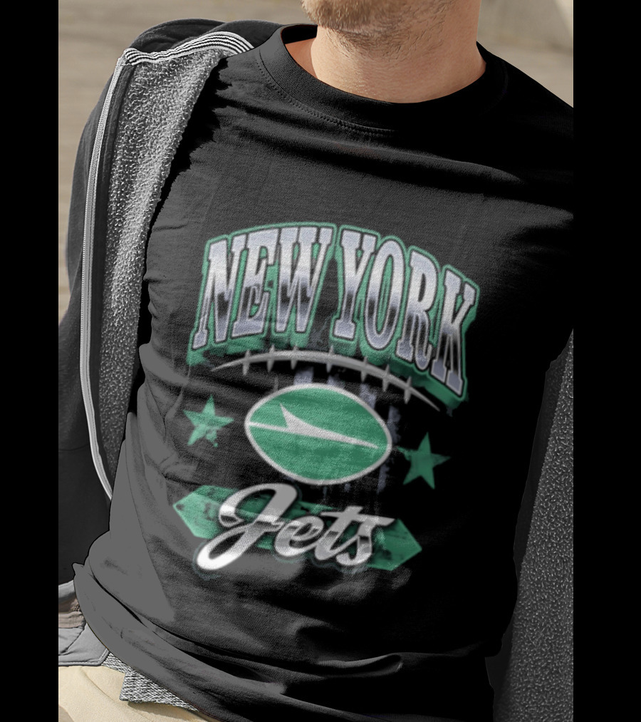 New York Jets Americana 2026 Oval Emblem Stars T-Shirt