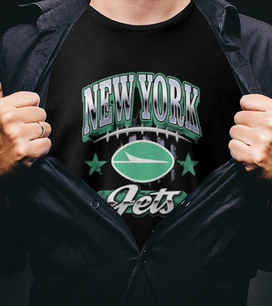 New York Jets Americana 2026 Oval Emblem Stars T-Shirt