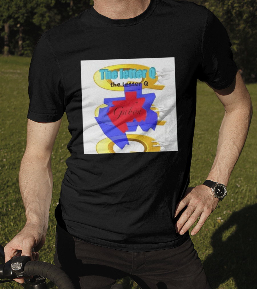 The Letter Q Gabon Map Stylish Multilayered T-Shirt