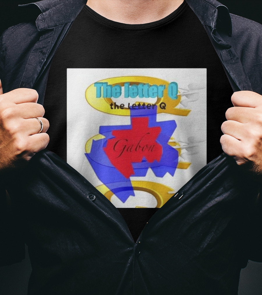 The Letter Q Gabon Map Stylish Multilayered T-Shirt