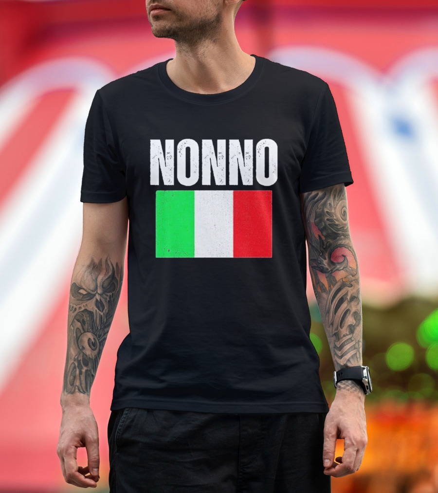 Nonno Italian Flag Patriotic Italy Heritage T-Shirt