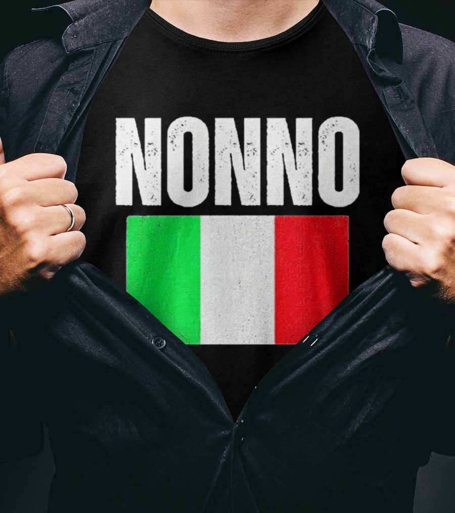 Nonno Italian Flag Patriotic Italy Heritage T-Shirt