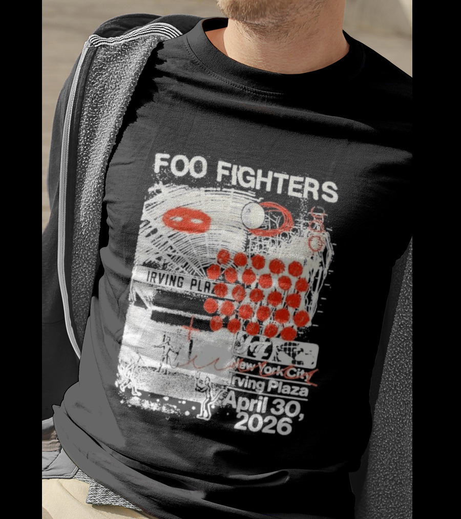 Original Foo Fighters Secret Show Irving Plaza New York City April 30 2026 Your Favorite Toy T-Shirt
