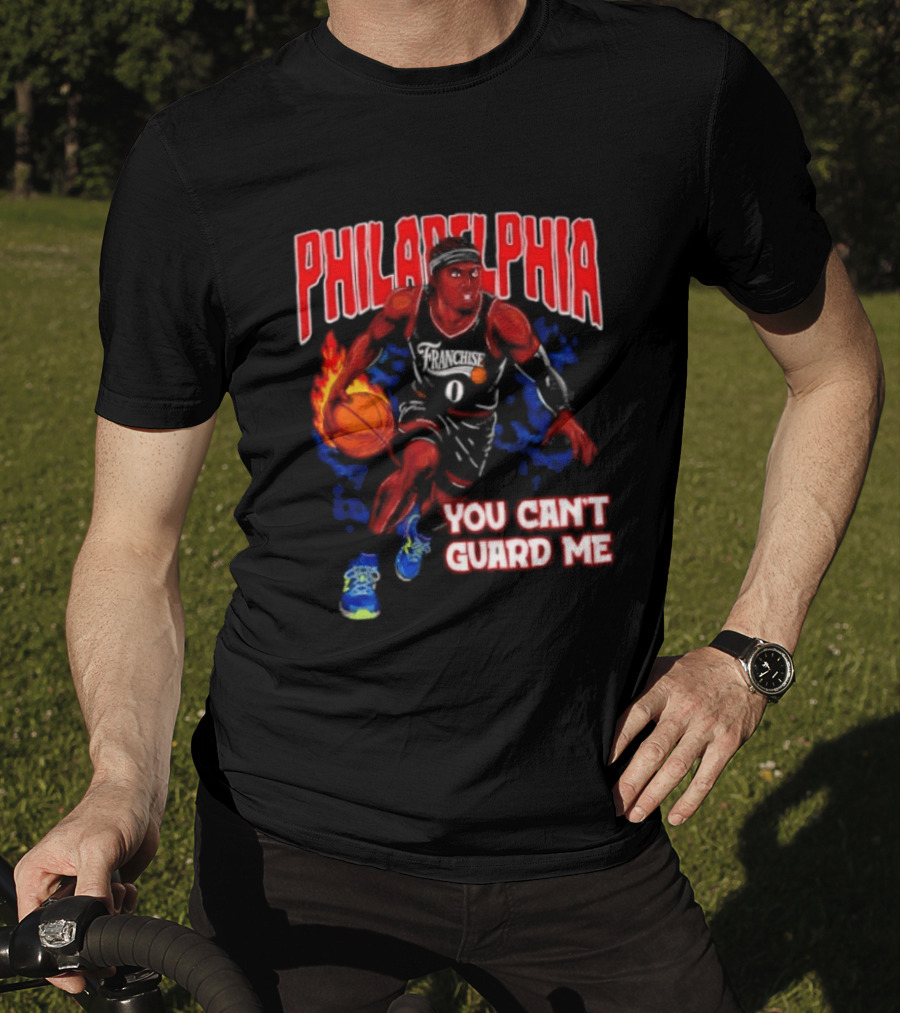 Philadelphia Tyrese Maxey You Can't Guard Me Basketball T-Shirt