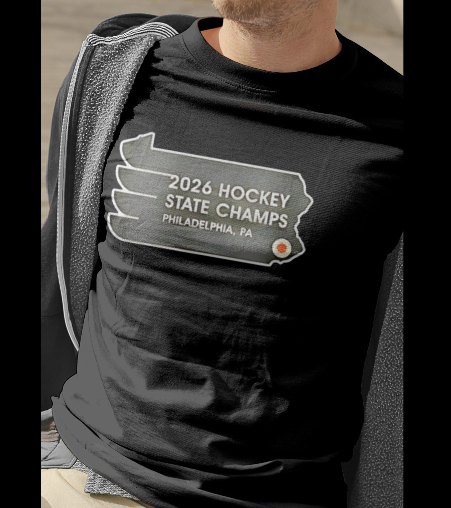 Philadelphia PA 2026 Hockey State Champs Flyers T-Shirt