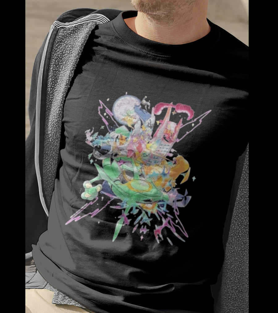 Pokémon Sword Shield Evolving Skies 2026 Vibrant Character Explosion T-Shirt