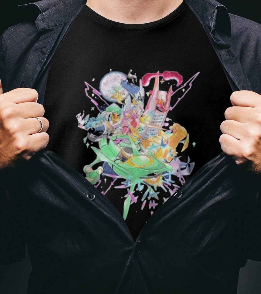 Pokémon Sword Shield Evolving Skies 2026 Vibrant Character Explosion T-Shirt