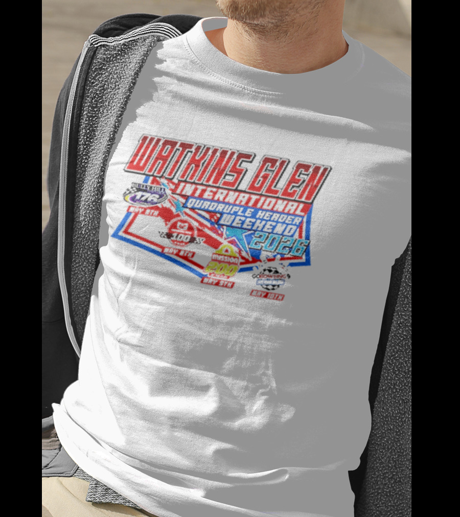 Watkins Glen International 2026 Quadruple Header Weekend Events T-Shirt