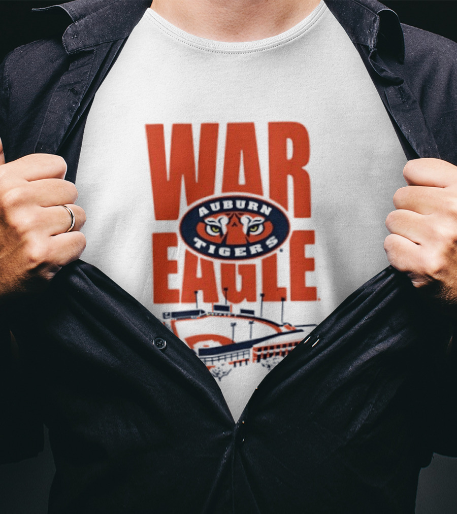 Auburn Tigers War Eagle Baseball Stadium Tiger Eyes T-Shirt