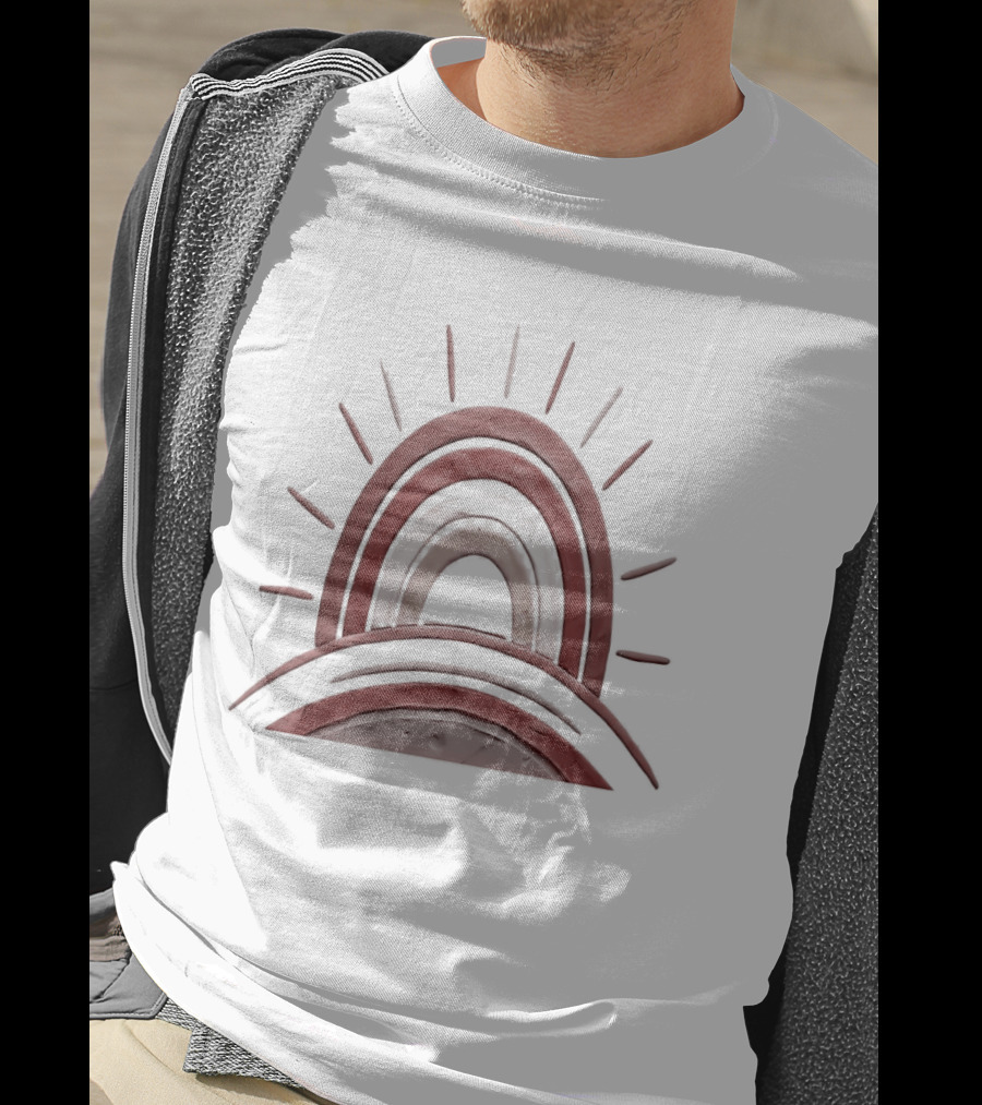 Boho Terracotta Sunset Arches T-Shirt