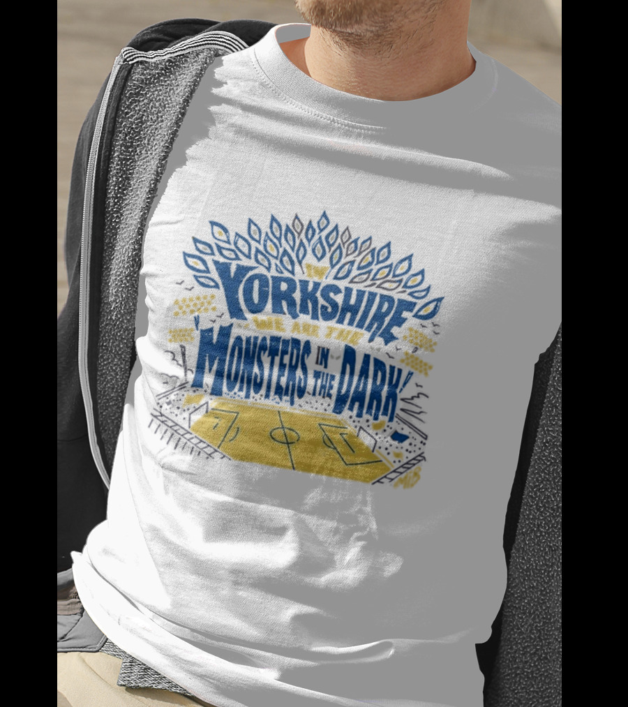 Monsters In The Dark Yorkshire Court Basketball T-Shirt