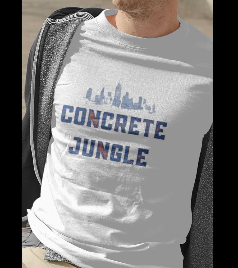 Concrete Jungle New York City Skyline Knicks T-Shirt