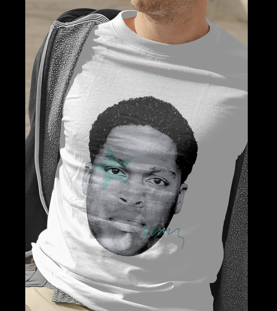 Daniel Caesar Star Face Blue Signature T-Shirt