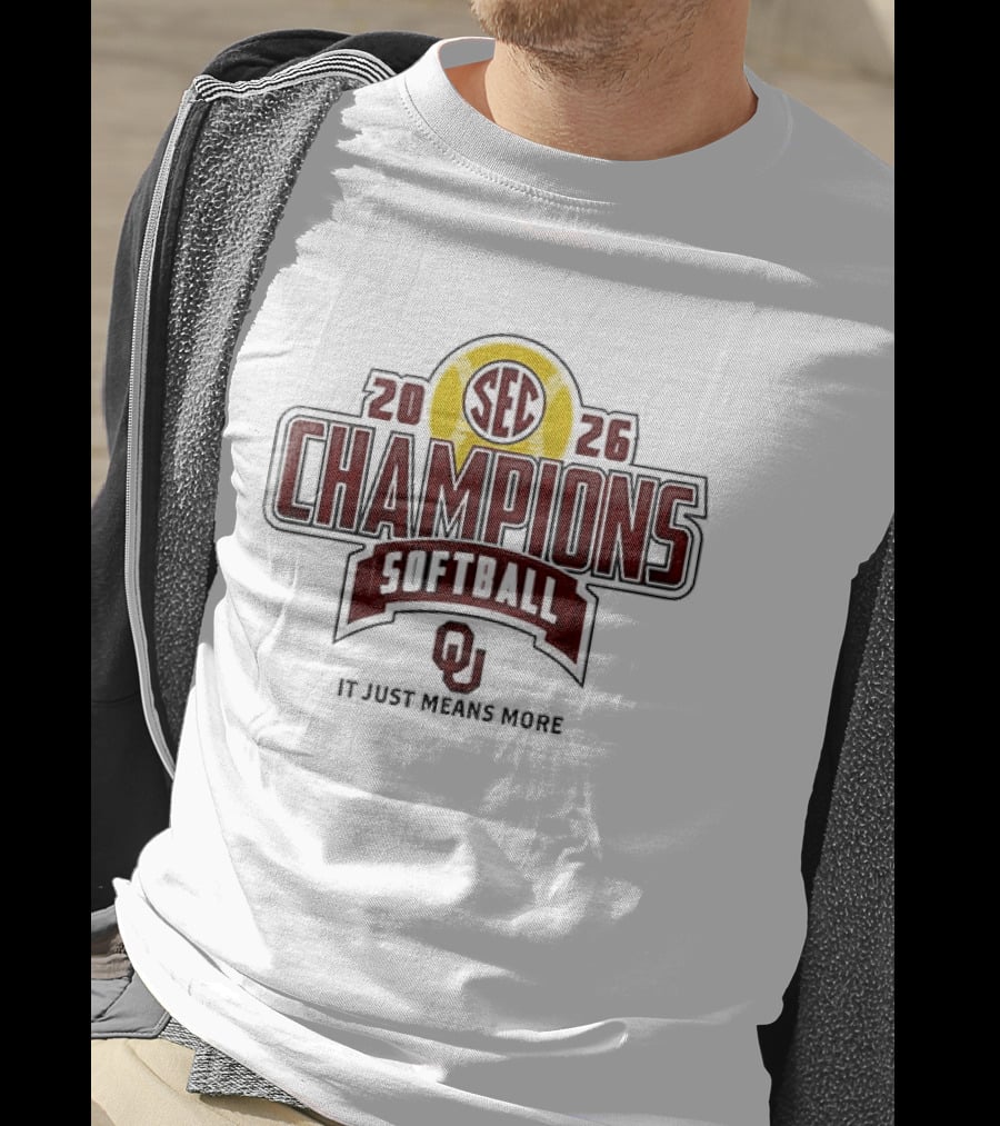 Oklahoma Softball 2026 SEC Champions Back To Back T-Shirt