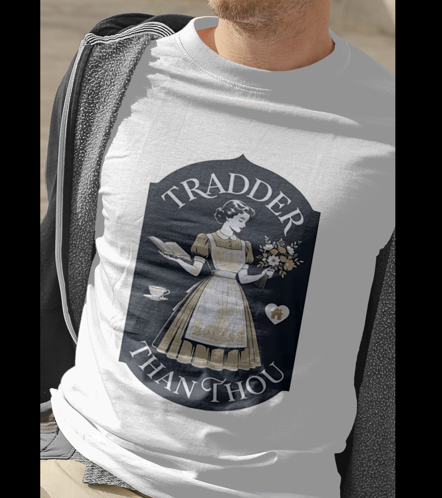 Tradder Than Thou Woman Holding Book And Flower T-Shirt