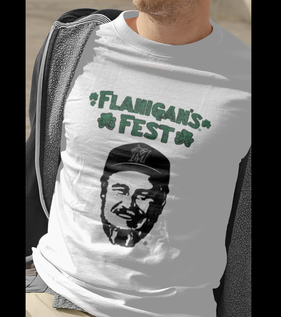 Flanigan's Fest Miami Marlins Shamrock T-Shirt