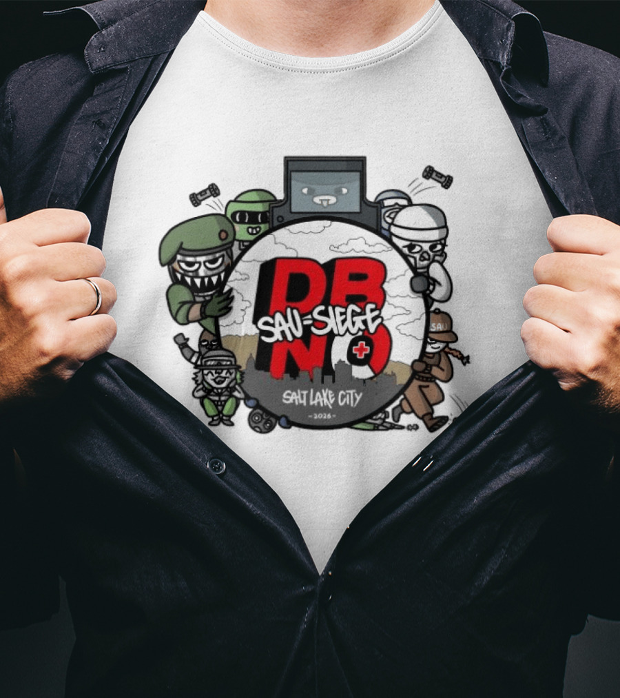 Rainbow Six Siege DBNO Salt Lake City 2026 Gaming Event Characters T-Shirt