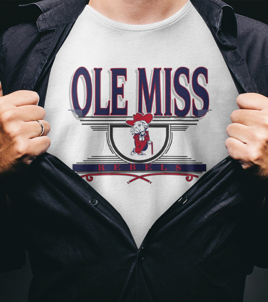 Ole Miss Rebels Vintage Mascot Fan T-Shirt
