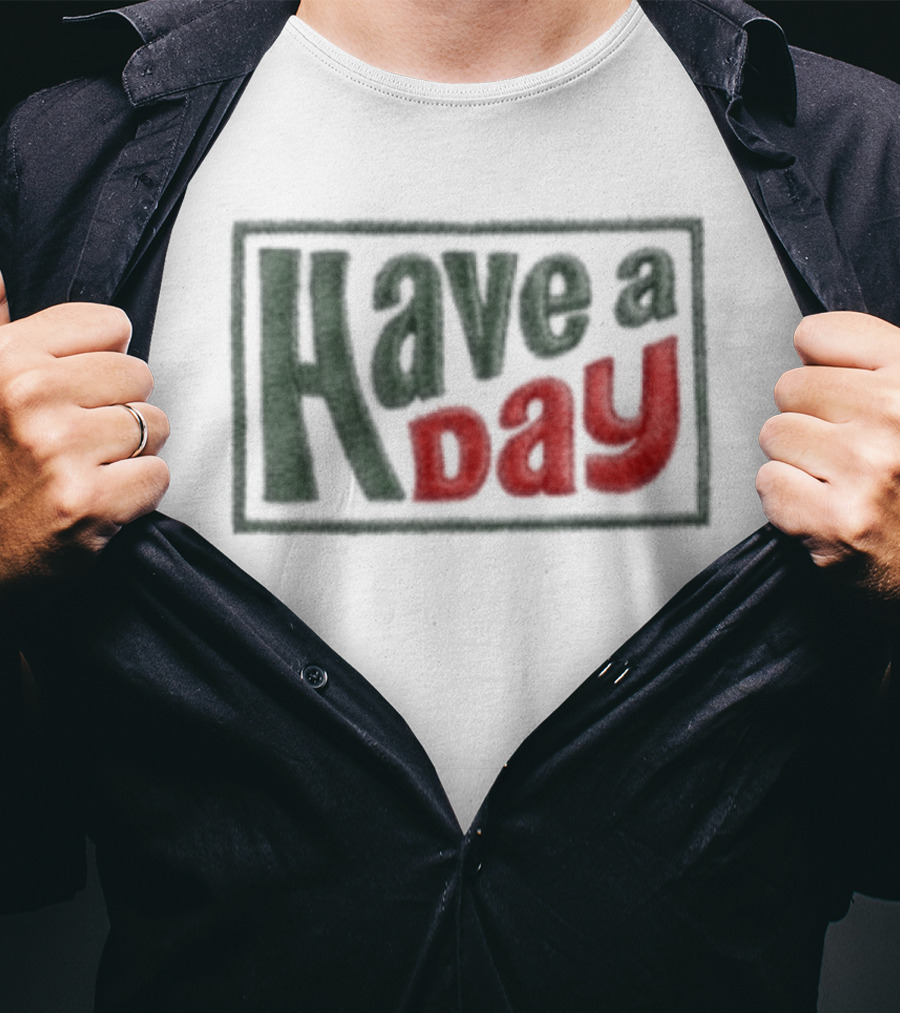 Robby Berger Have A Day Rope Hat Retro Bold Font T-Shirt