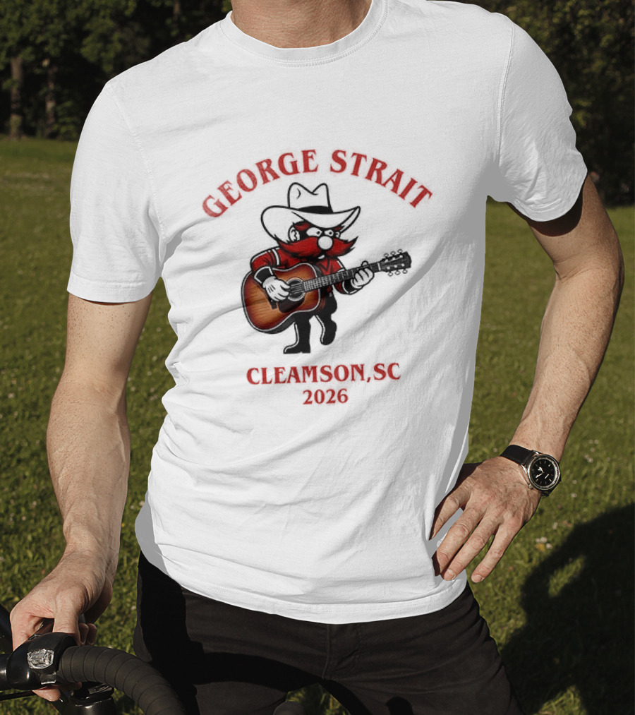 George Strait Clemson 2023 Cowboy Guitar Player T-Shirt