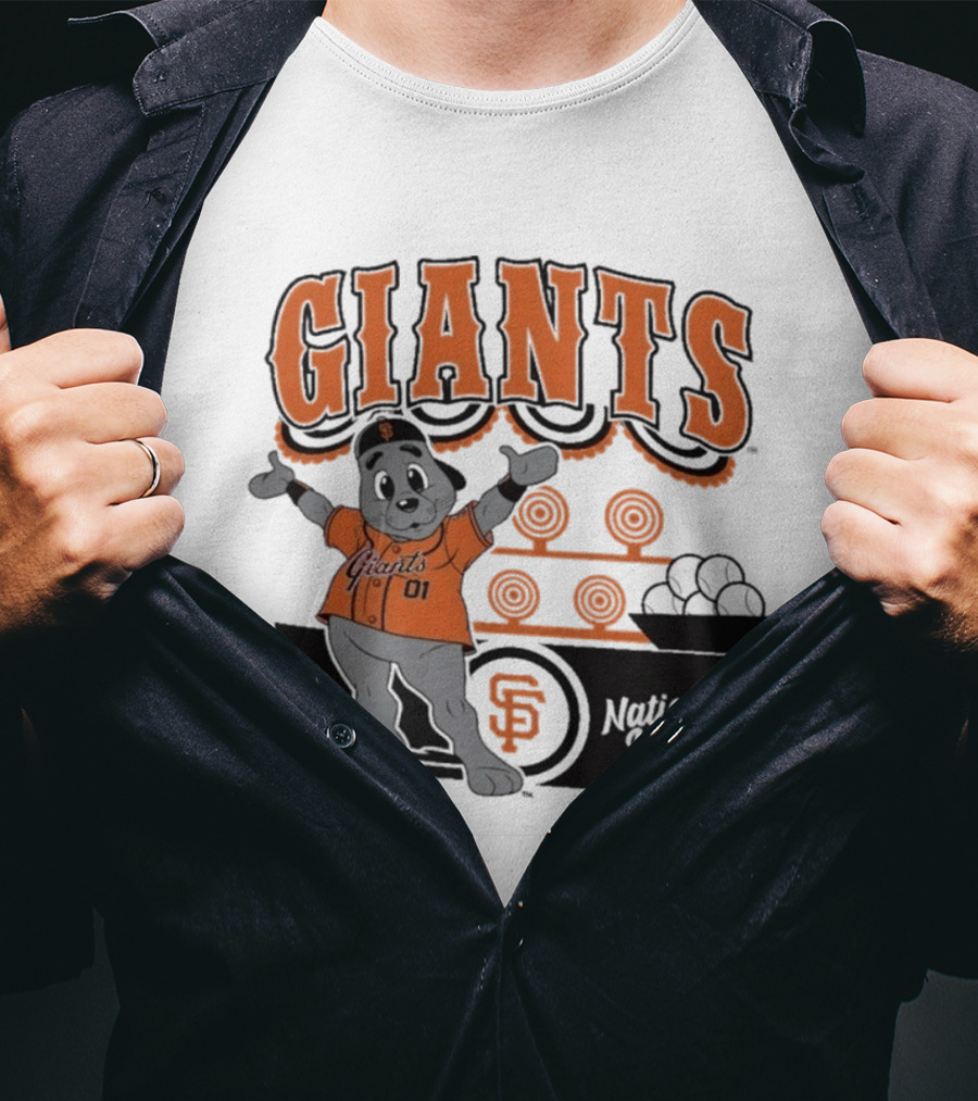 San Francisco Giants Mitchell & Ness Cream Step Back Up Giants National League T-Shirt