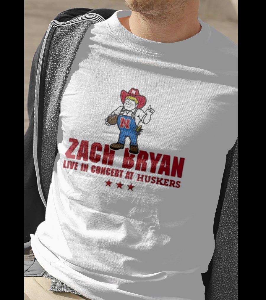 Zach Bryan Live In Concert At Huskers Cowboy T-Shirt