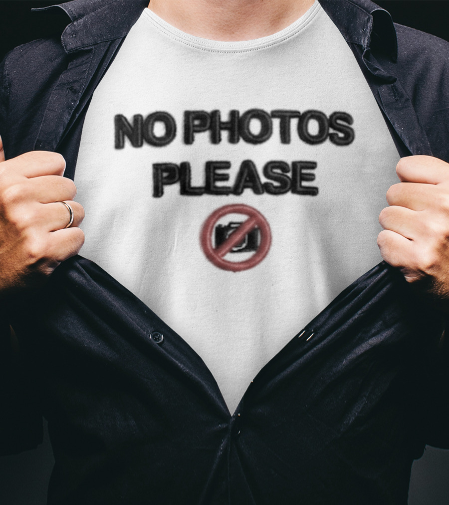 Medina Luis No Photos Please Red Circle T-Shirt