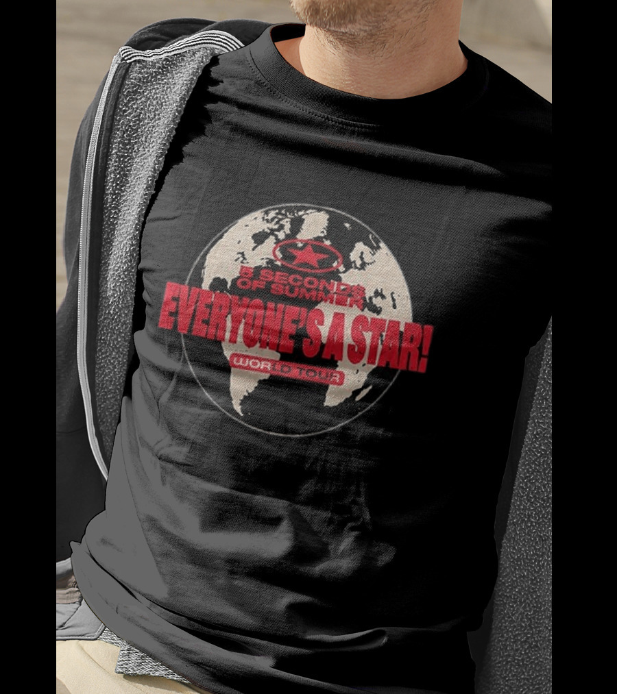 5 Seconds Of Summer Everyone's A Star World Tour 2026 T-Shirt