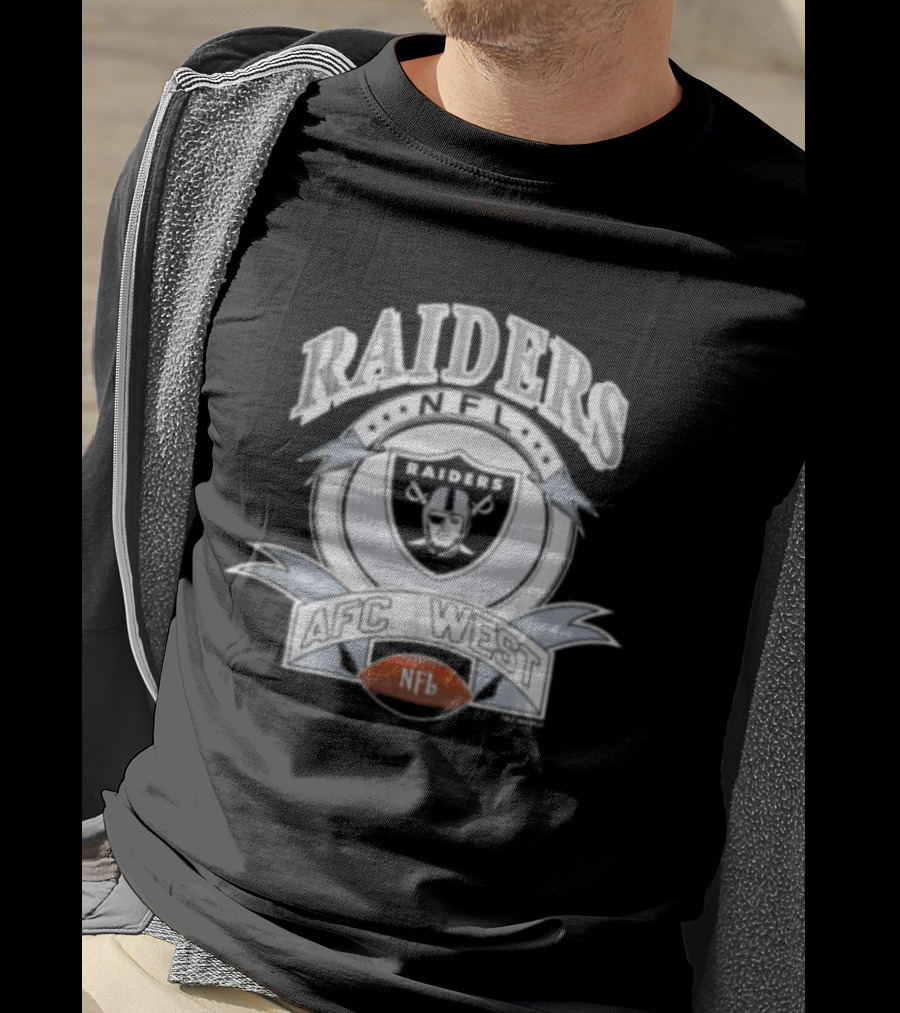 1992 Los Angeles Raiders NFL AFC West Football T-Shirt
