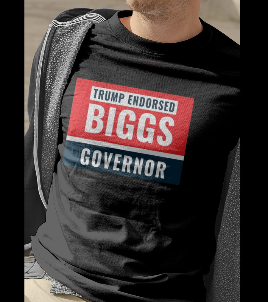 Biggs Governor Trump Endorsed Garment Dyed T-Shirt