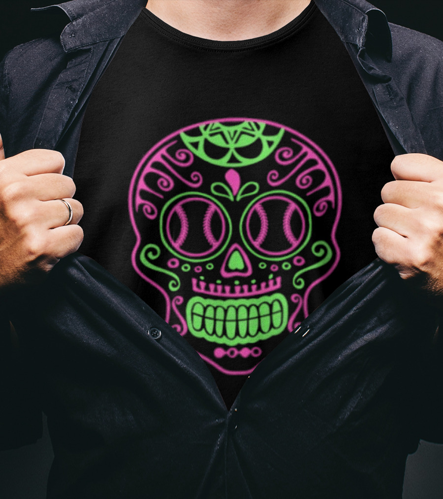 Atlanta Braves Sugar Skull Baseball 2026 T-Shirt