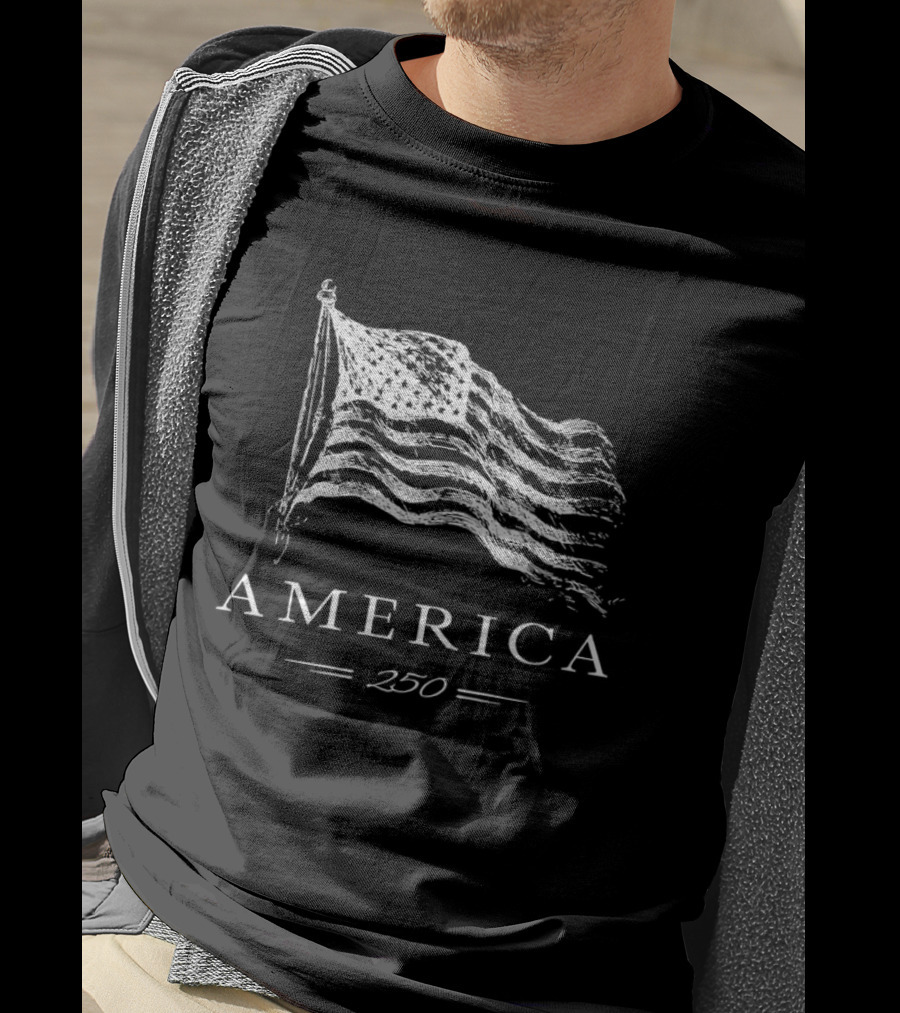 America 250 Flag Celebration Patriotic Pride T-Shirt
