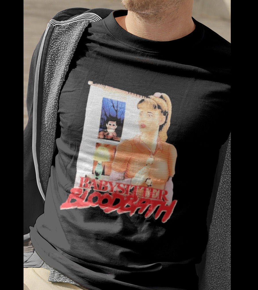 Babysitter Bloodbath Puppet Combo Novel Cover Creepy T-Shirt