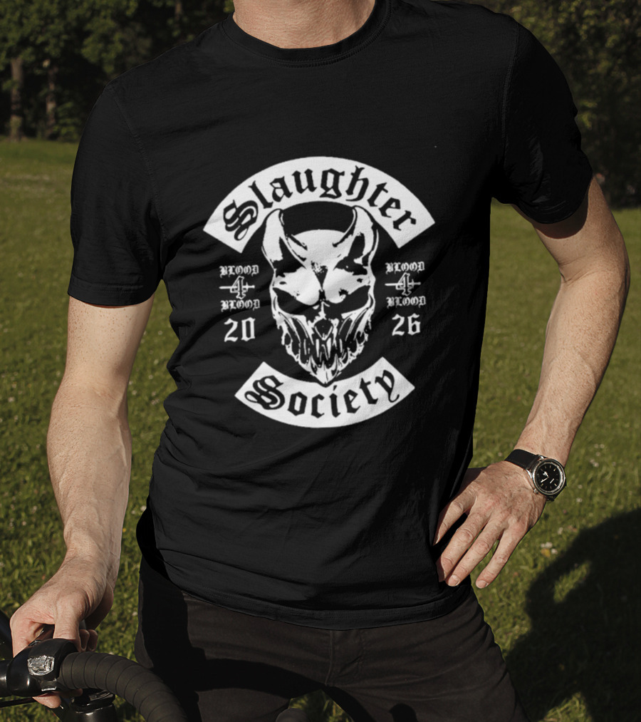 Slaughter Society Blood4Blood Event 2026 Daytona Beach Florida T-Shirt
