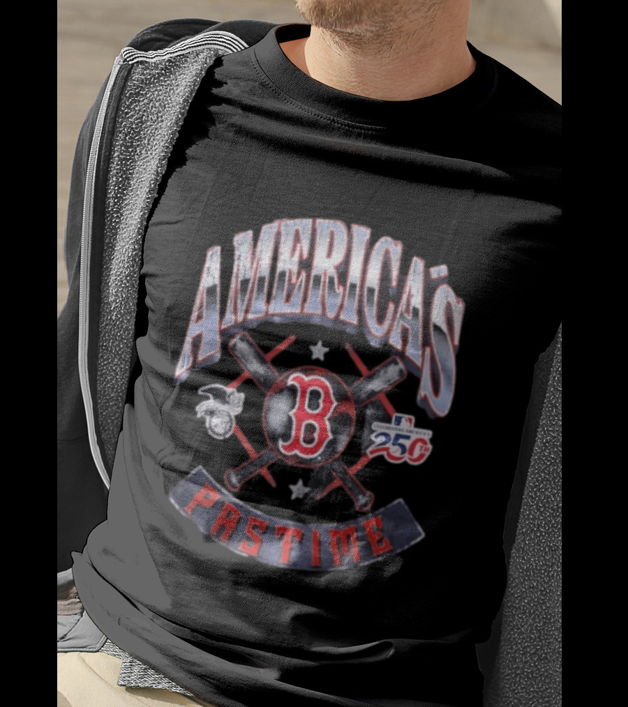 Boston Red Sox Celebrating America's Pastime 250th Anniversary T-Shirt