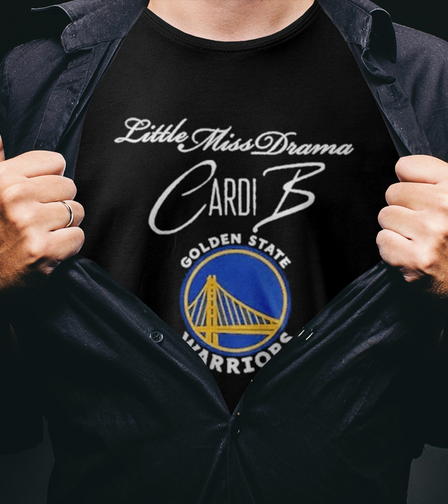 Cardi B Little Miss Drama Golden State Warriors Tour T-Shirt