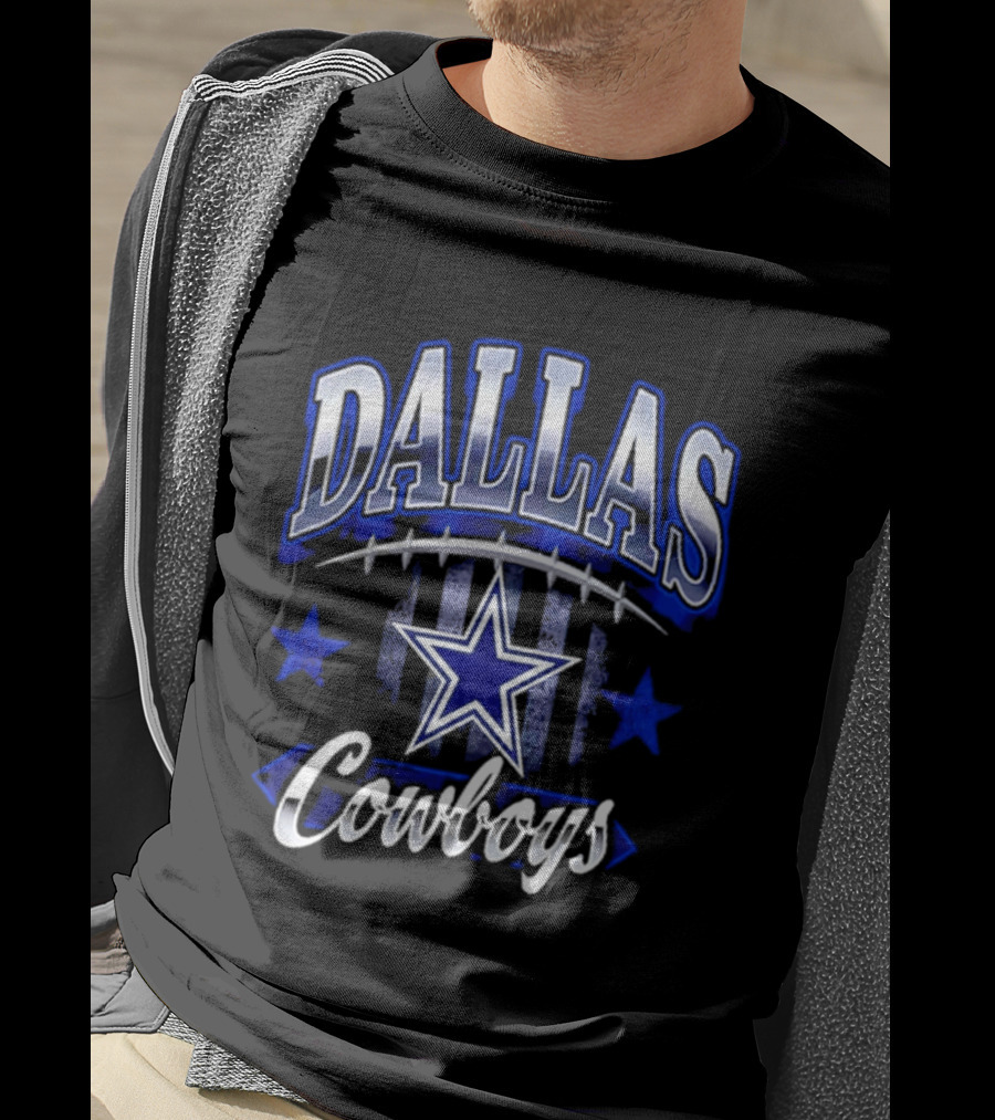 Dallas Cowboys Americana 2026 Star And Stripes Football Team Fan T-Shirt