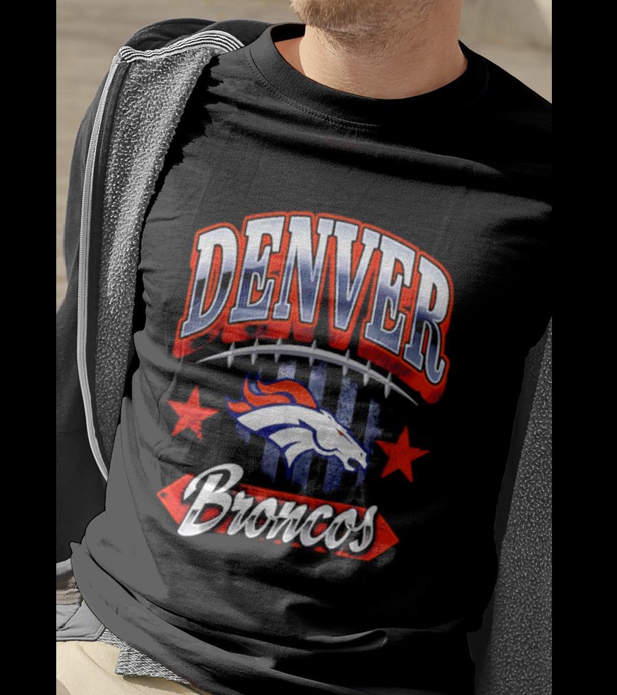 Denver Broncos Americana 2026 Fan Stars And Stripes T-Shirt