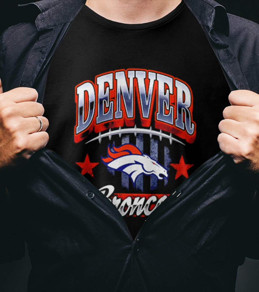Denver Broncos Americana 2026 Fan Stars And Stripes T-Shirt