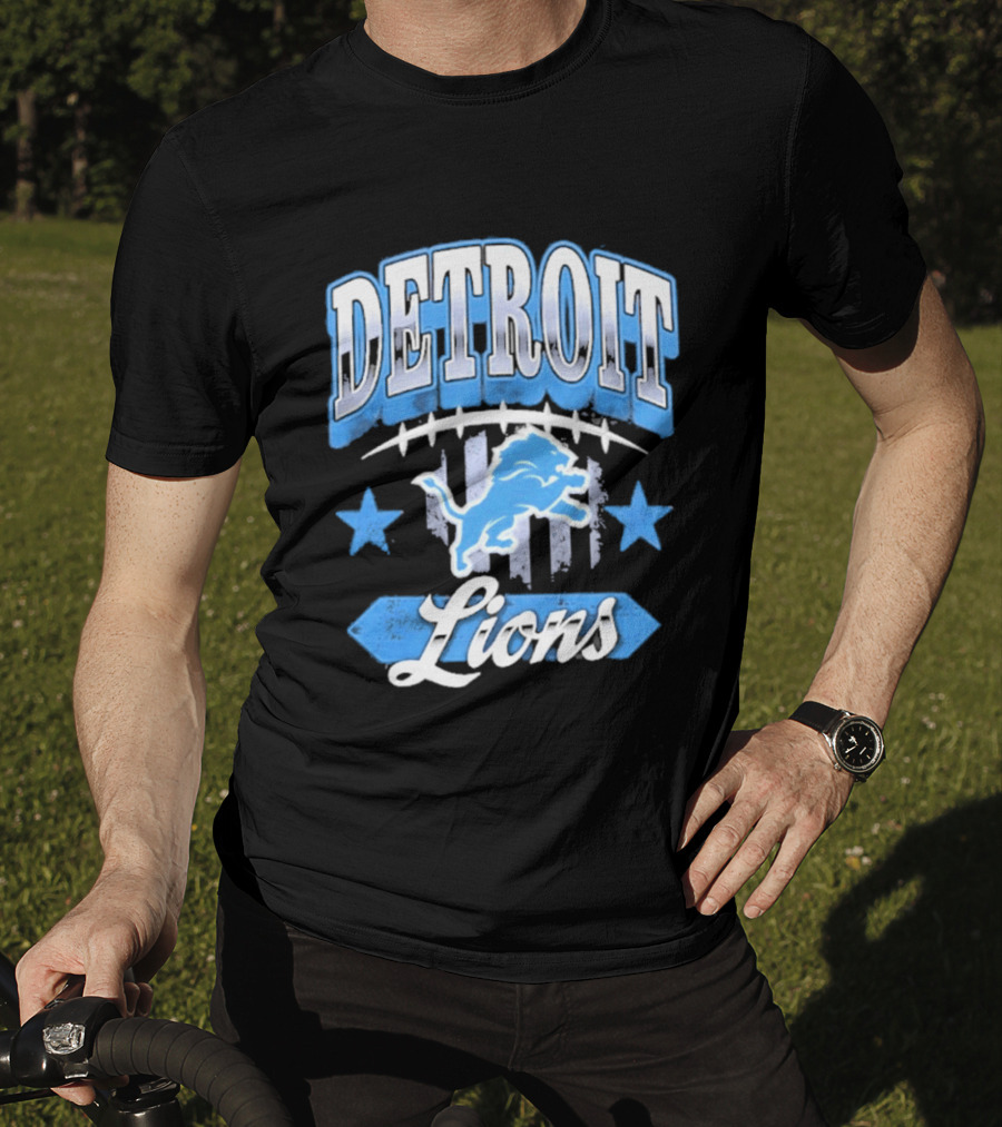 Detroit Lions Americana 2026 Stars Stripes Football Fan Gear T-Shirt