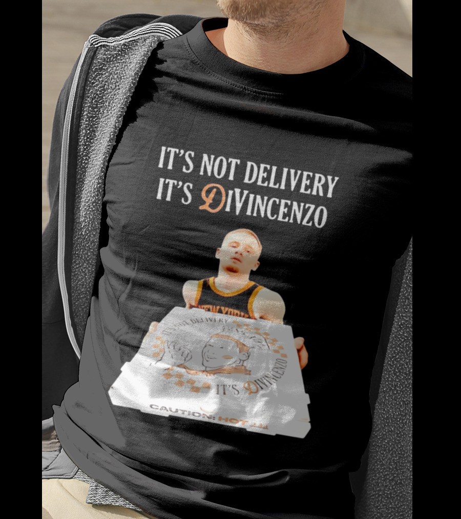 It's Not Delivery It's DiVincenzo Basketball Pizza Box T-Shirt
