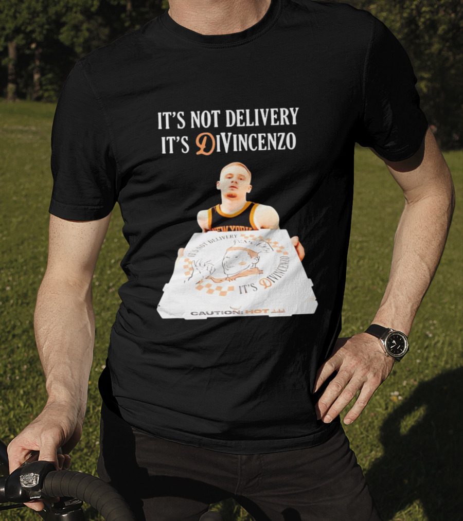 It's Not Delivery It's DiVincenzo Basketball Pizza Box T-Shirt