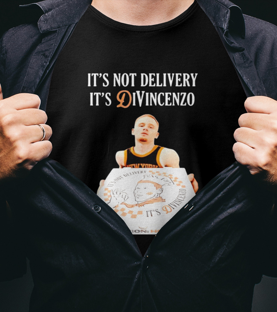 It's Not Delivery It's DiVincenzo Basketball Pizza Box T-Shirt