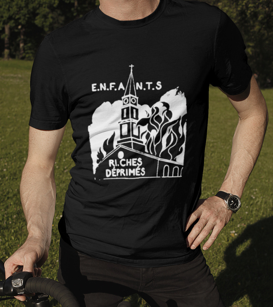 ENFANTS Riches Déprimés Burning Church Enhypen Wear T-Shirt