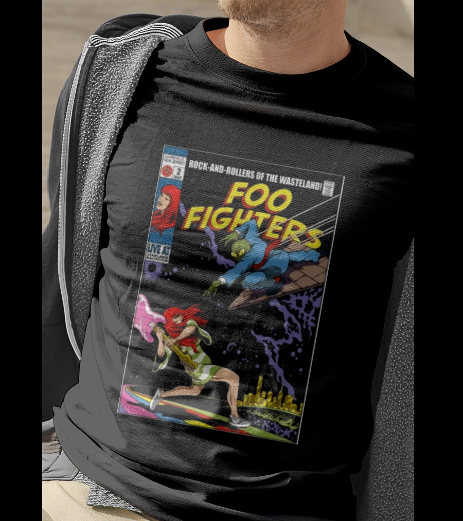 Foo Fighters Rock And Rollers Of The Wasteland Sayreville New Jersey May 2 Starland Ballroom T-Shirt