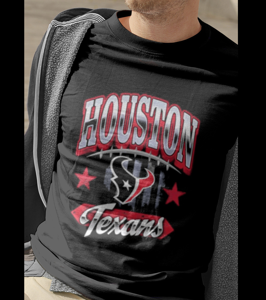 Houston Texans 2026 Americana Stars And Stripes T-Shirt