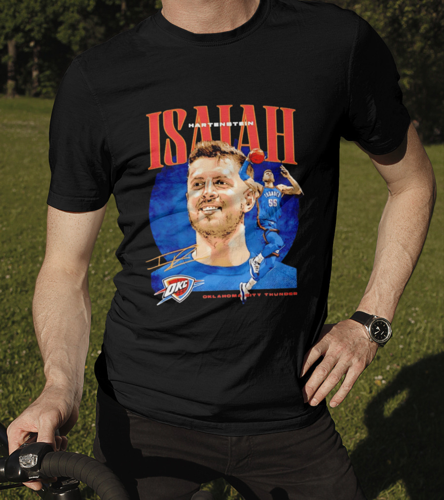 Isaiah Hartenstein 55 Oklahoma City Thunder NBA OKC Signature T-Shirt