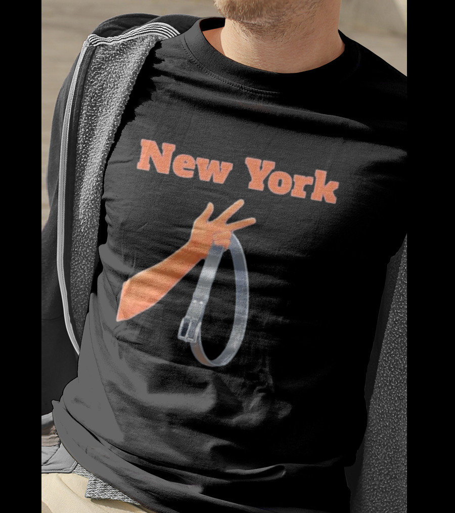 Jalen Brunson Three Point Celebration New York Knicks Belt Gesture T-Shirt
