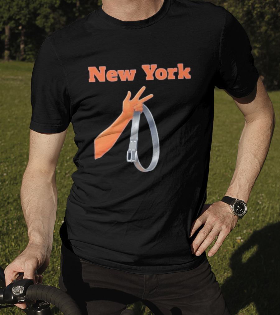 Jalen Brunson Three Point Celebration New York Knicks Belt Gesture T-Shirt
