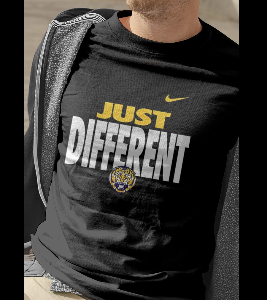Just Different LSU Tigers Nike Iconic Team Spirit T-Shirt